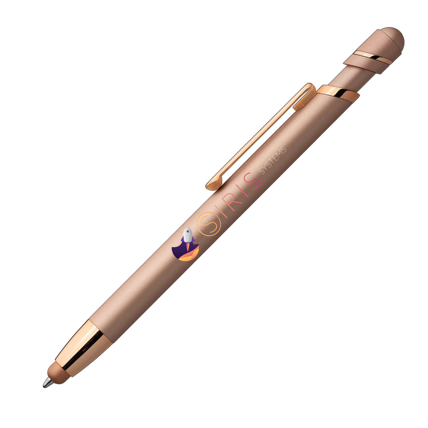 Pluto Softy Metal Pen with Stylus (Full Color Imprint) 3
