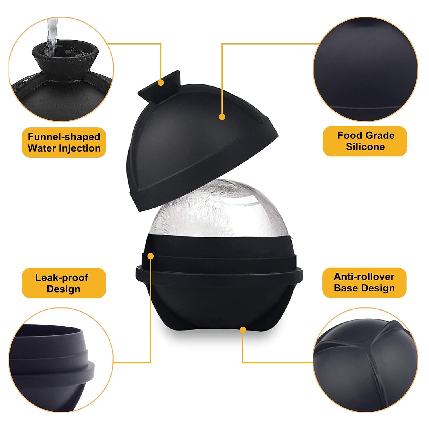 Single Sphere Ice Mold 4