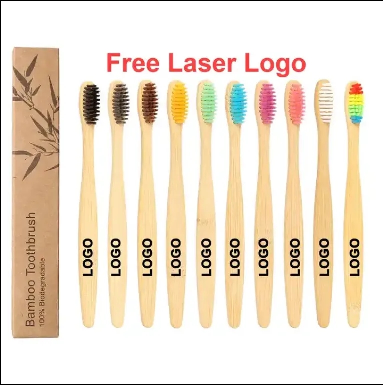 Bamboo Toothbrushes With Travel Case 1