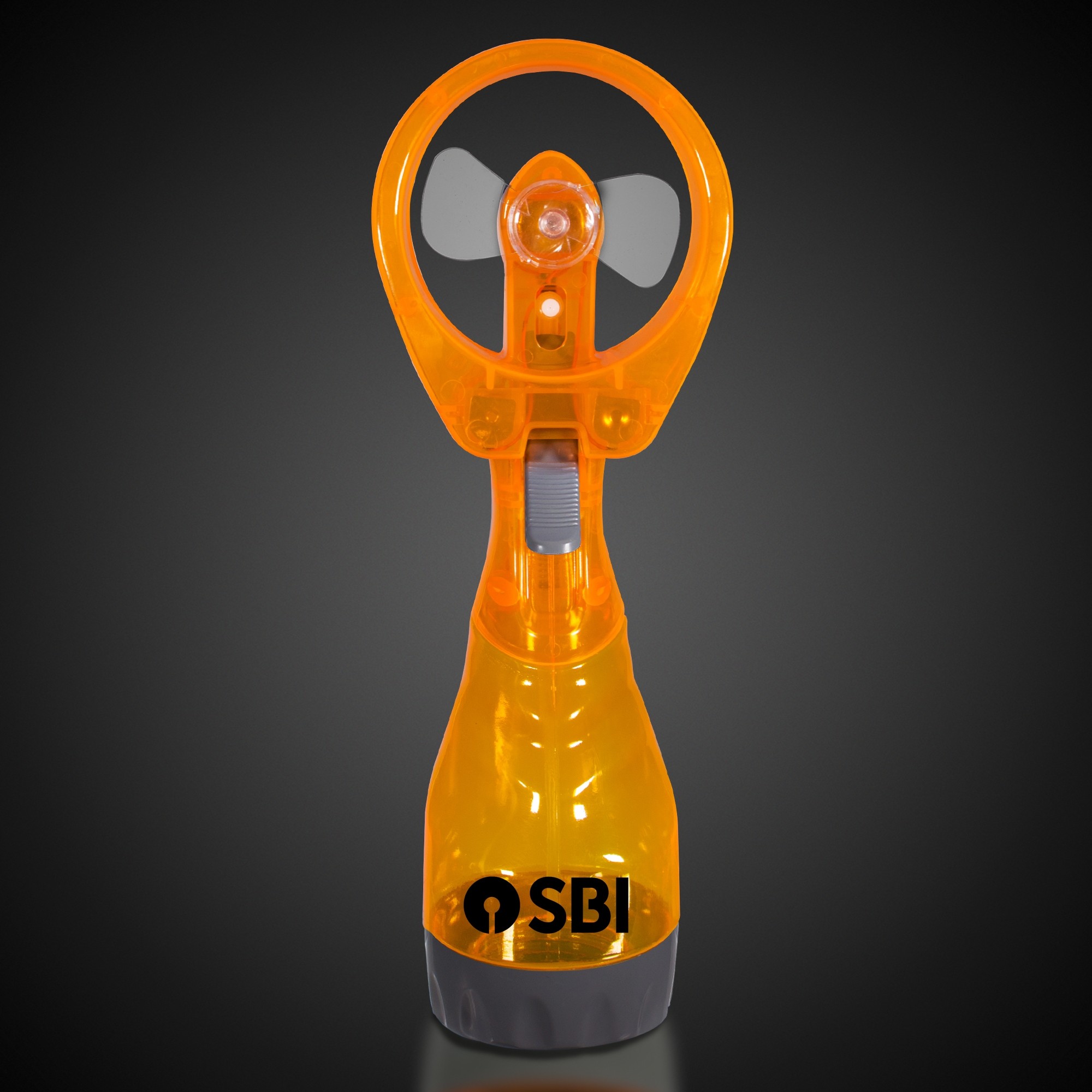 Orange Water Spray Fan