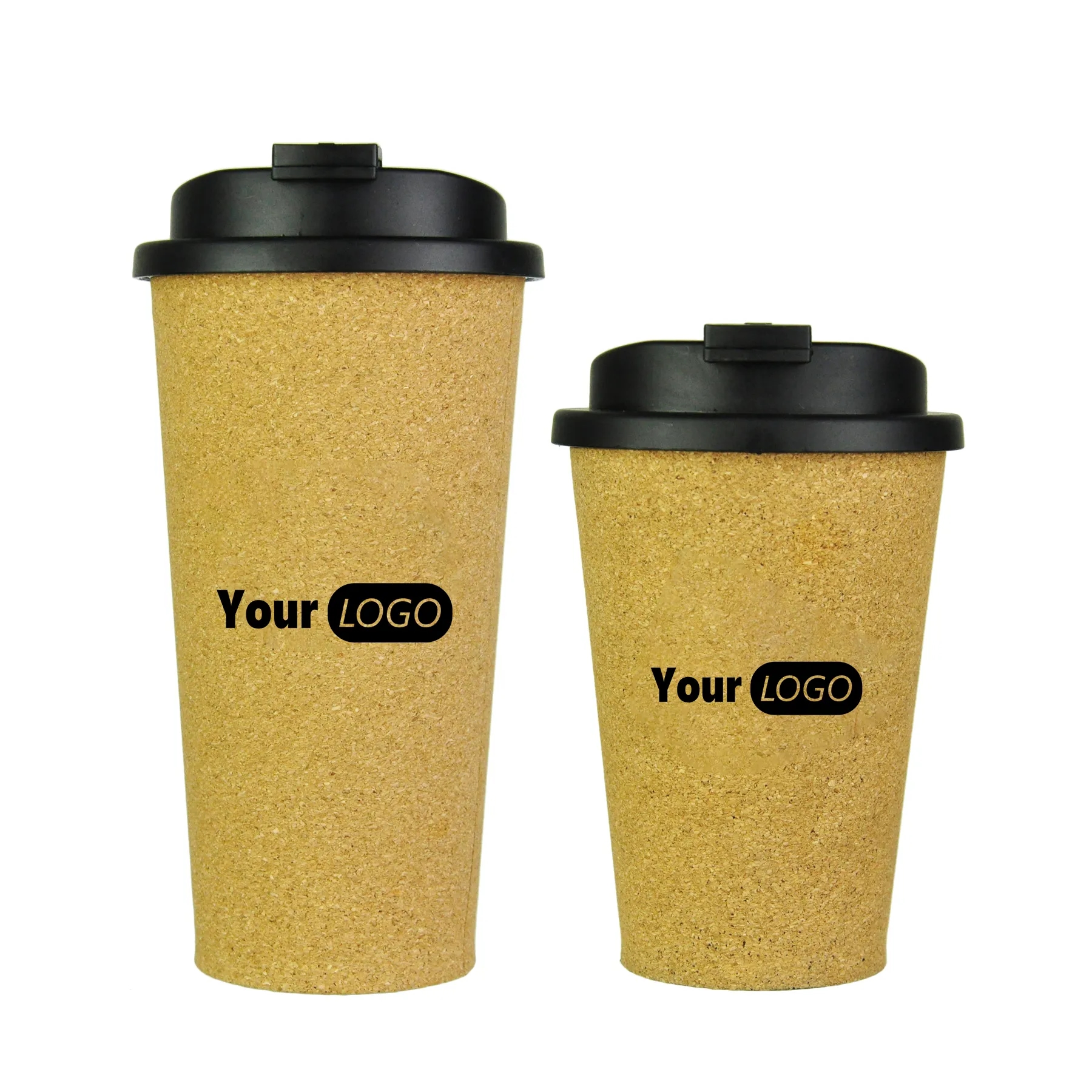 100 Pcs Cork Coffee Mug With Lid 10oz 14oz 1