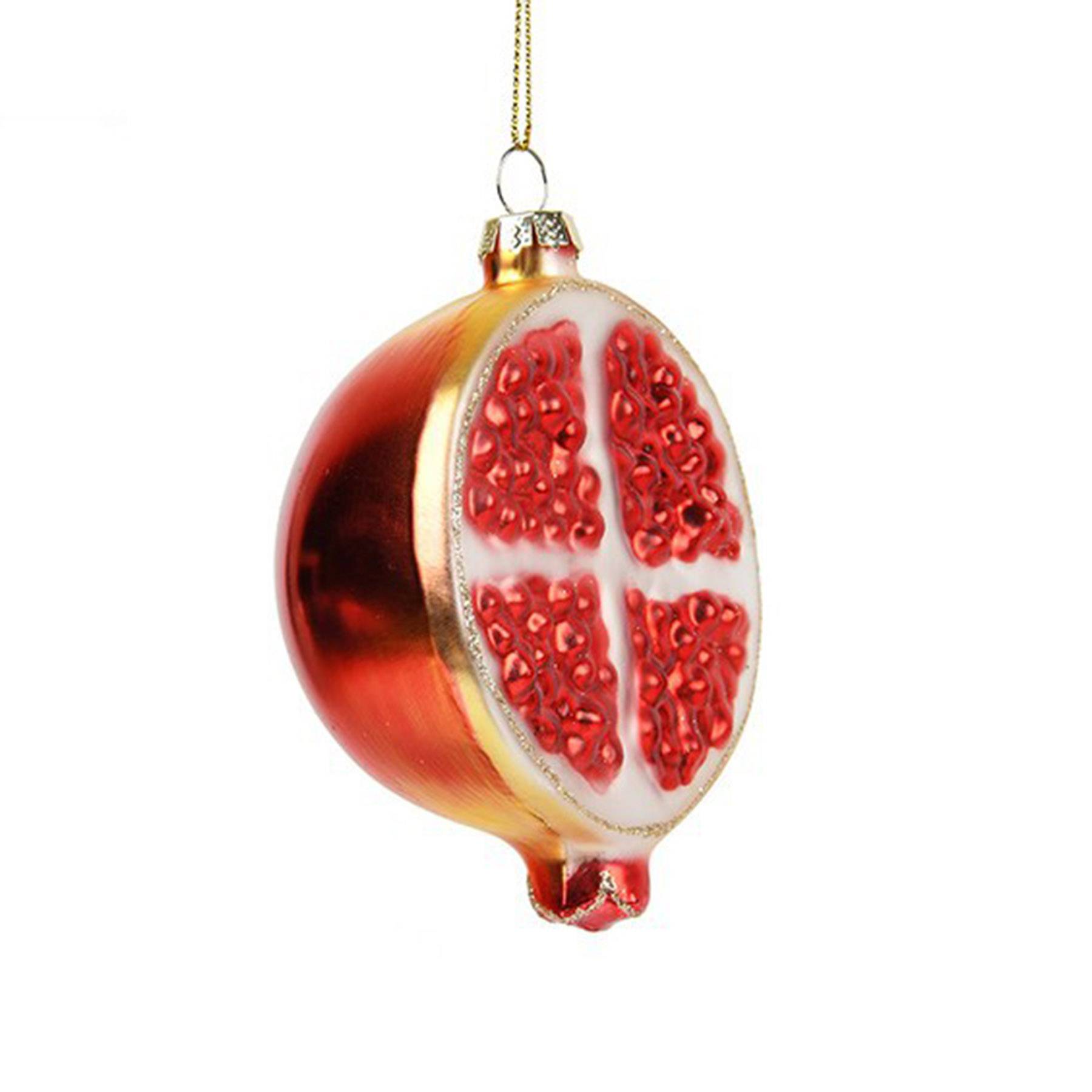 Glass Christmas tree vegetables and fruits hanging ornaments 9