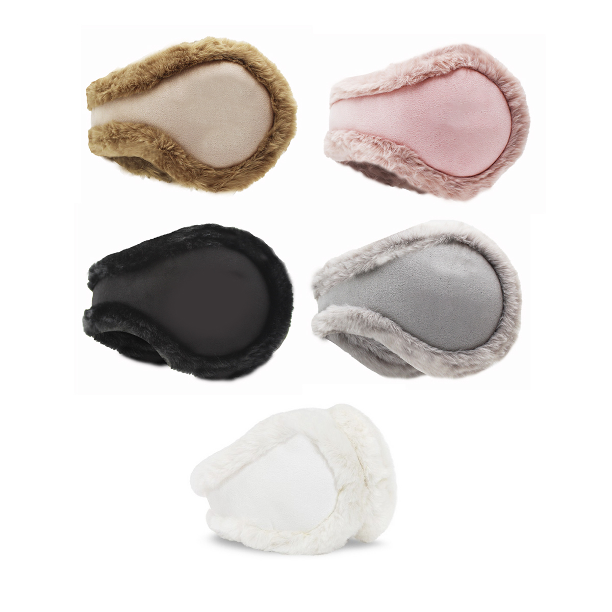 Customizable Winter Earmuffs with Plush Faux Fur Warmth 2