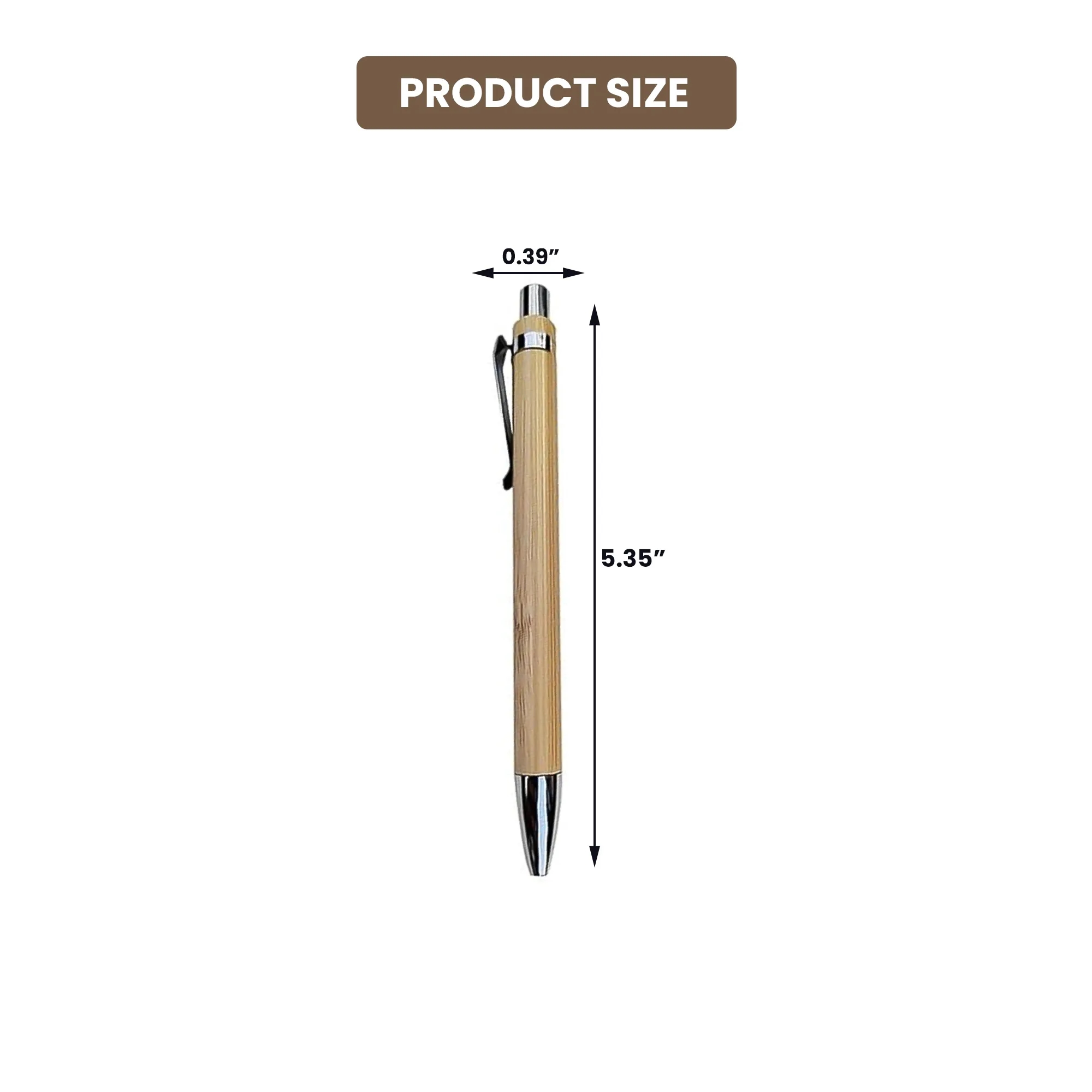 Eco-Friendly Portable Bamboo Ballpoint Writing Pen 3