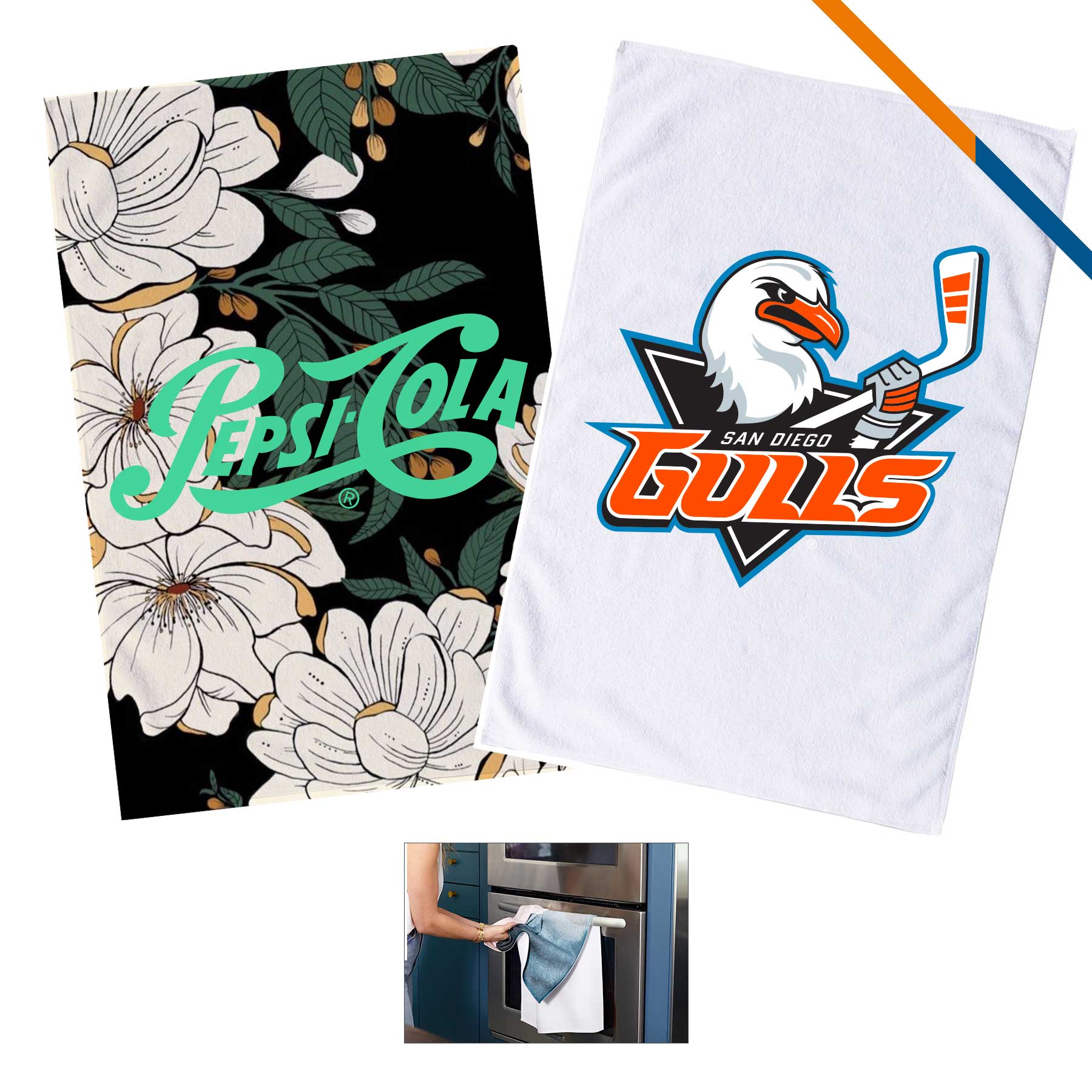 Veoli Sublimated Hand Towel - 25" x 16" 2