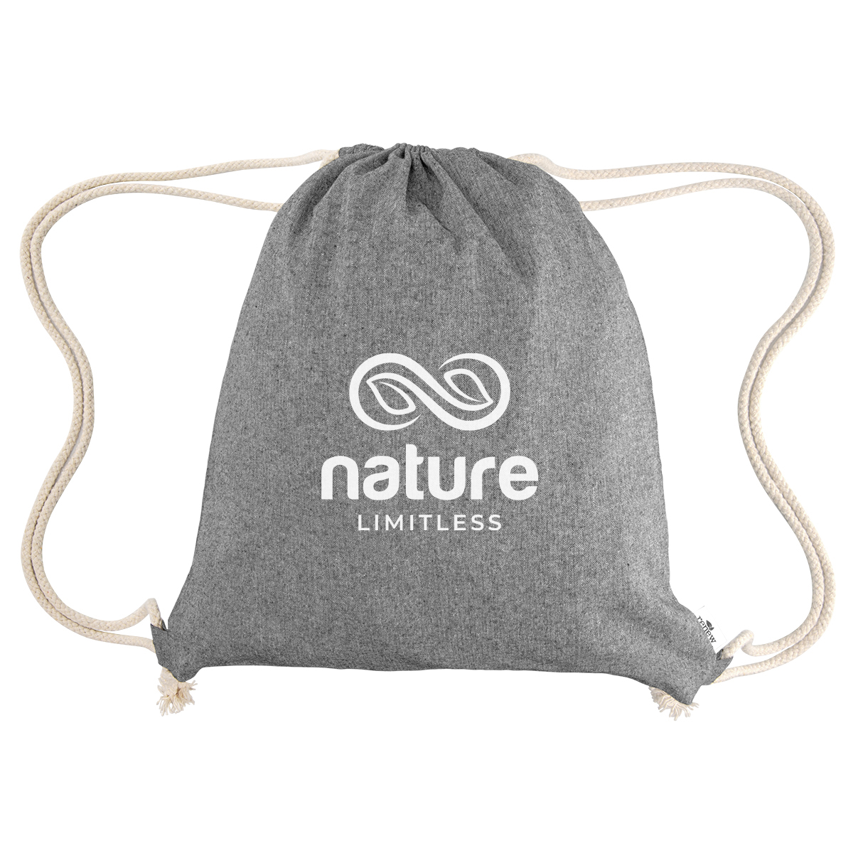 Arden Recycled Cotton Drawstring Bag 6