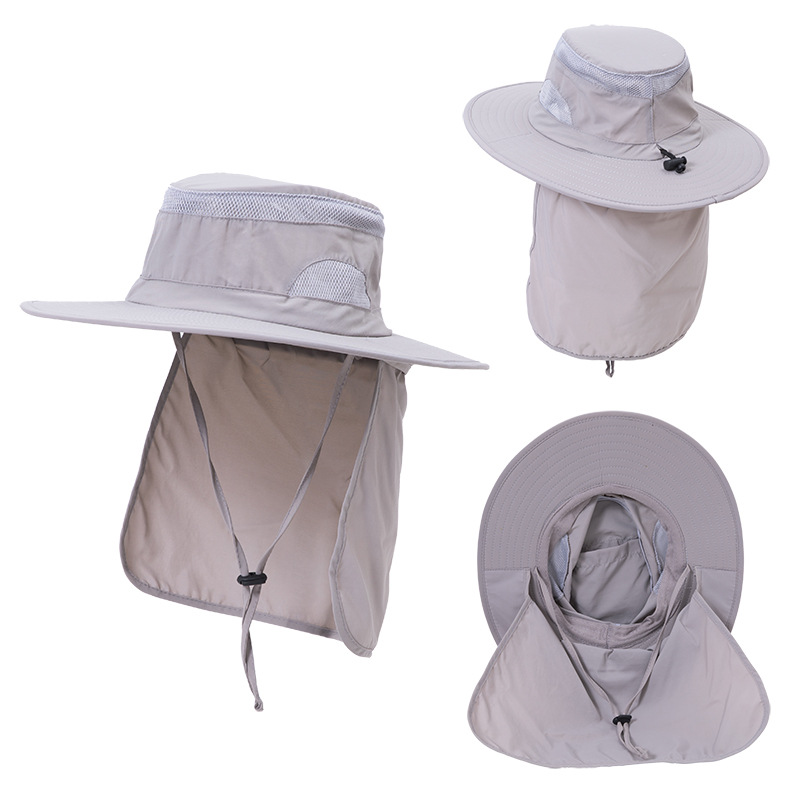 Unisex Outdoor Sun Hat with Neck Flap 2
