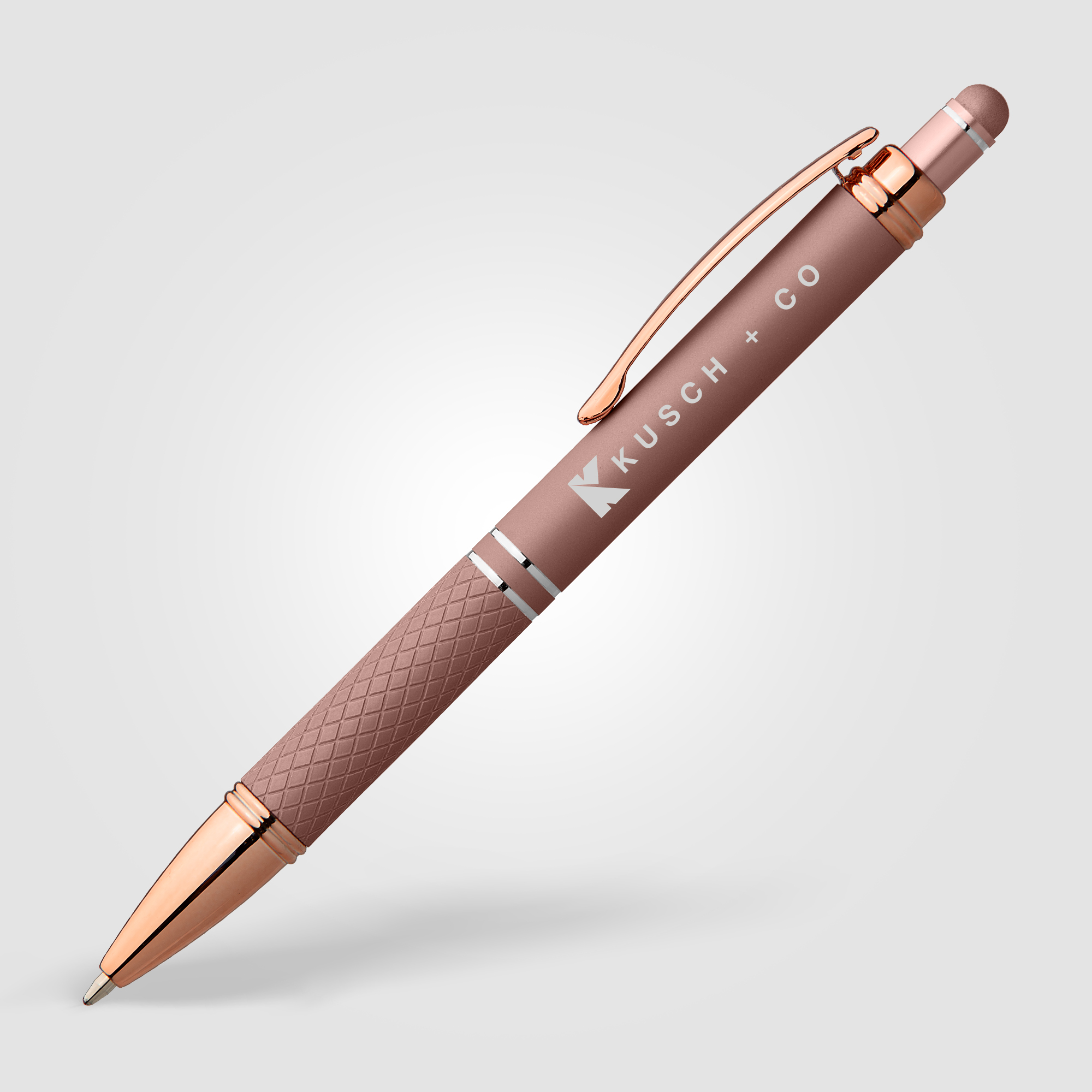 Phoenix Softy Rose Gold Metallic Pen w/ Stylus 5