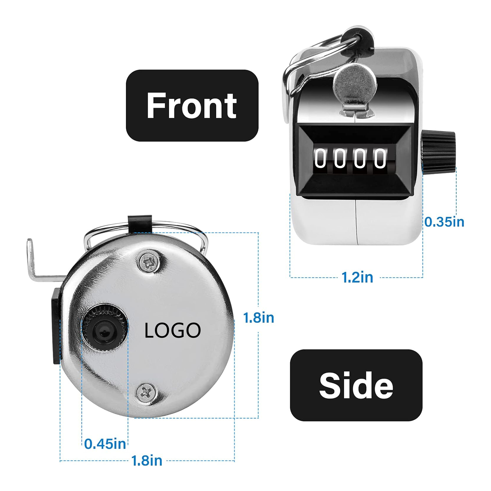 4-Digit Metal Handheld Tally Clicker Counter 2