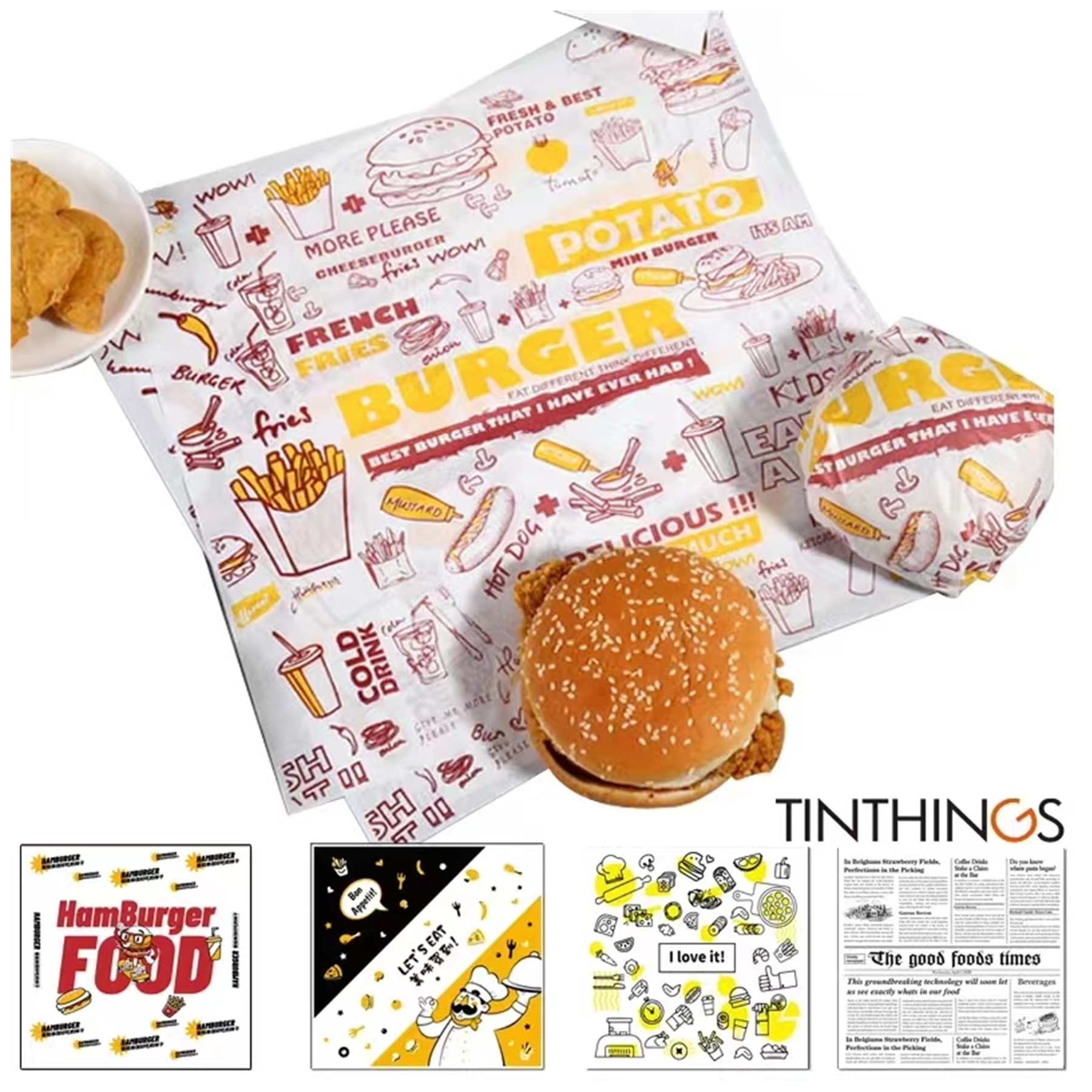 Custom Food Wrapping Paper 2