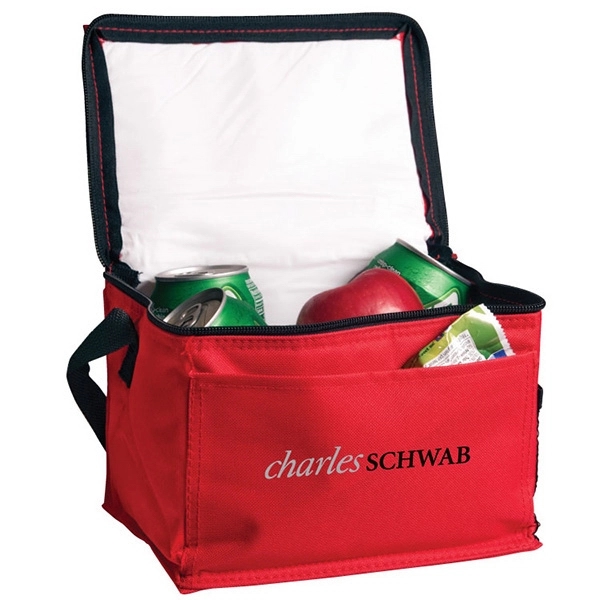 Bedford 6 pack Insulated Cooler, custom cooler bag with logo imprint 5