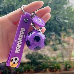 Stylish World Cup 3D Football PVC Keychain Key Ring 18