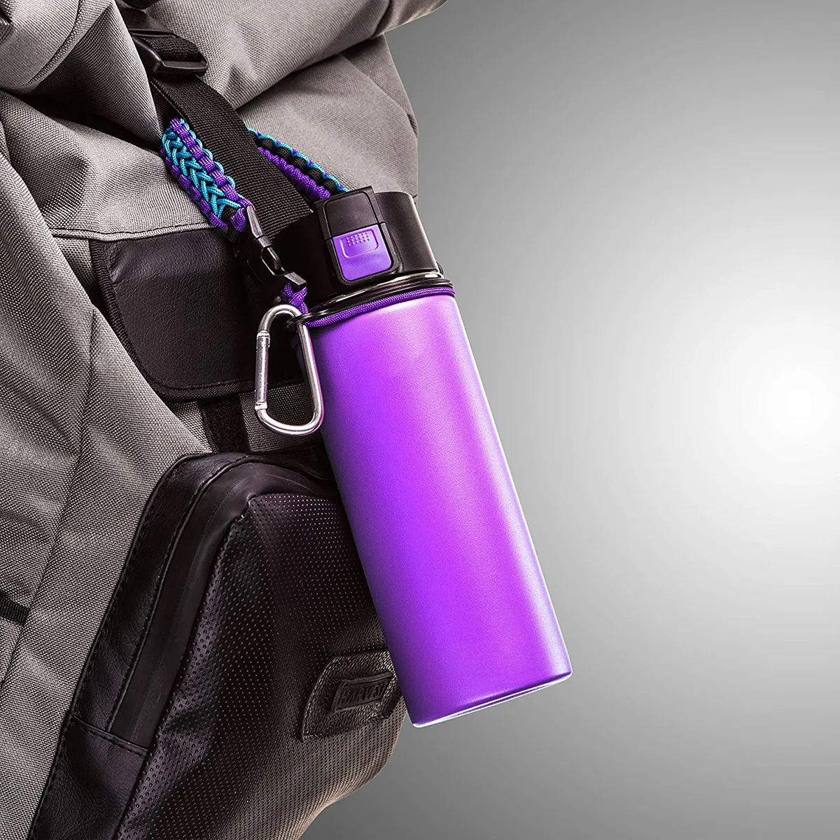 Insulated Water Bottle With Paracord Handles 4