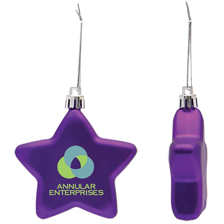 Shatter Resistant Flat Star Ornament 4