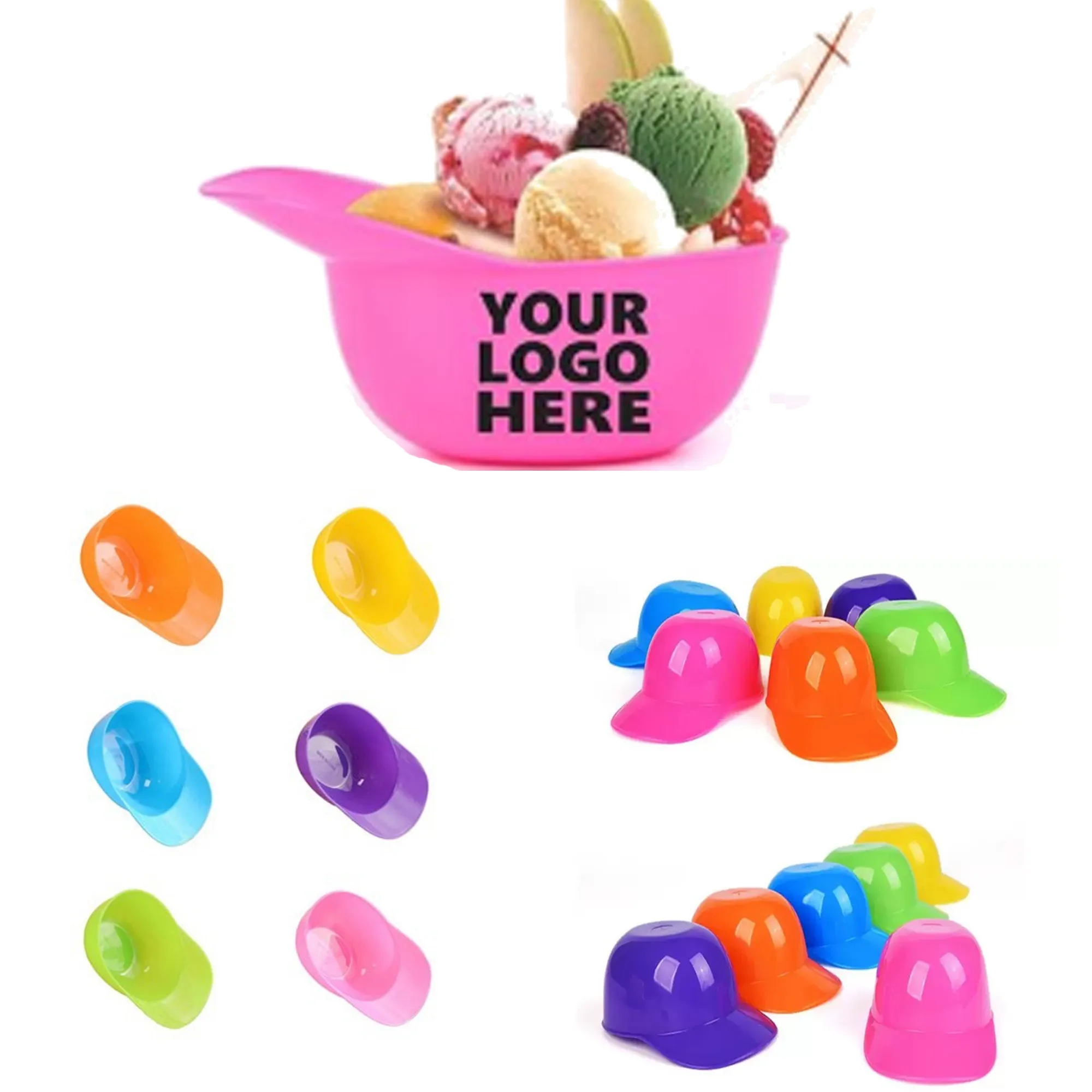 Baseball Cap Ice Cream Bowls MOQ 30 2