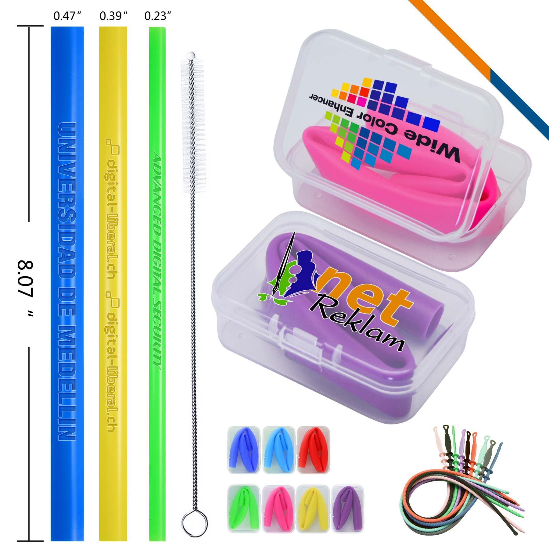 Hygge Silicone Straw Large 2