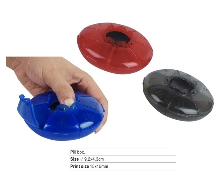 Round PS Material Pill Case 2