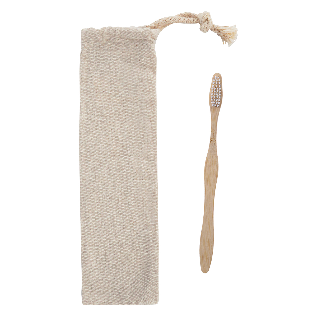Bamboo Toothbrush In Cotton Pouch 6