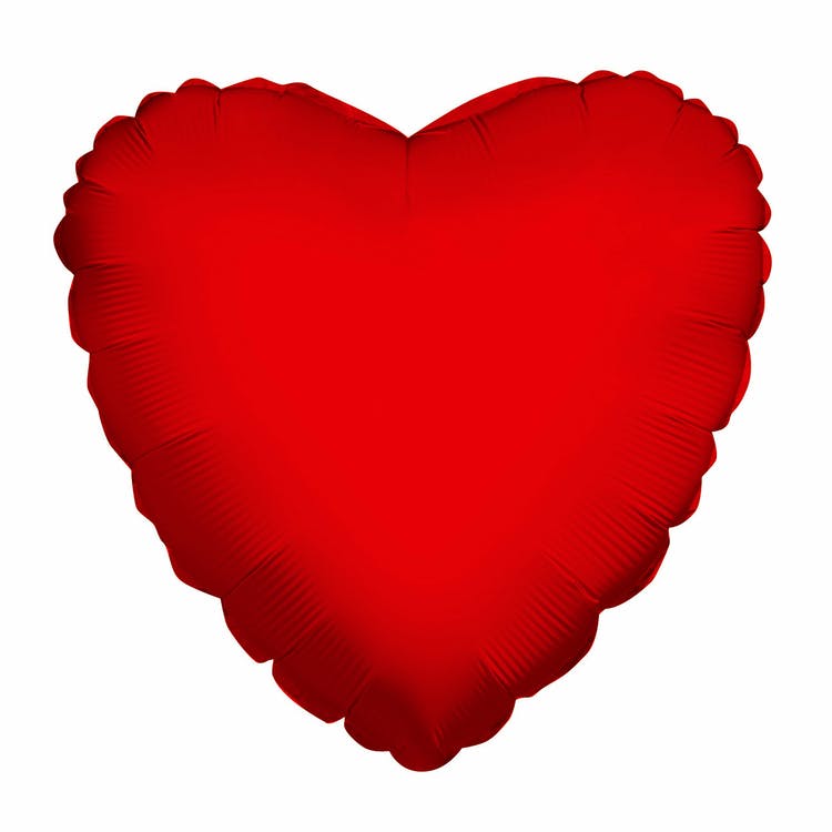 Mylar Heart Balloons - Red 18" 1