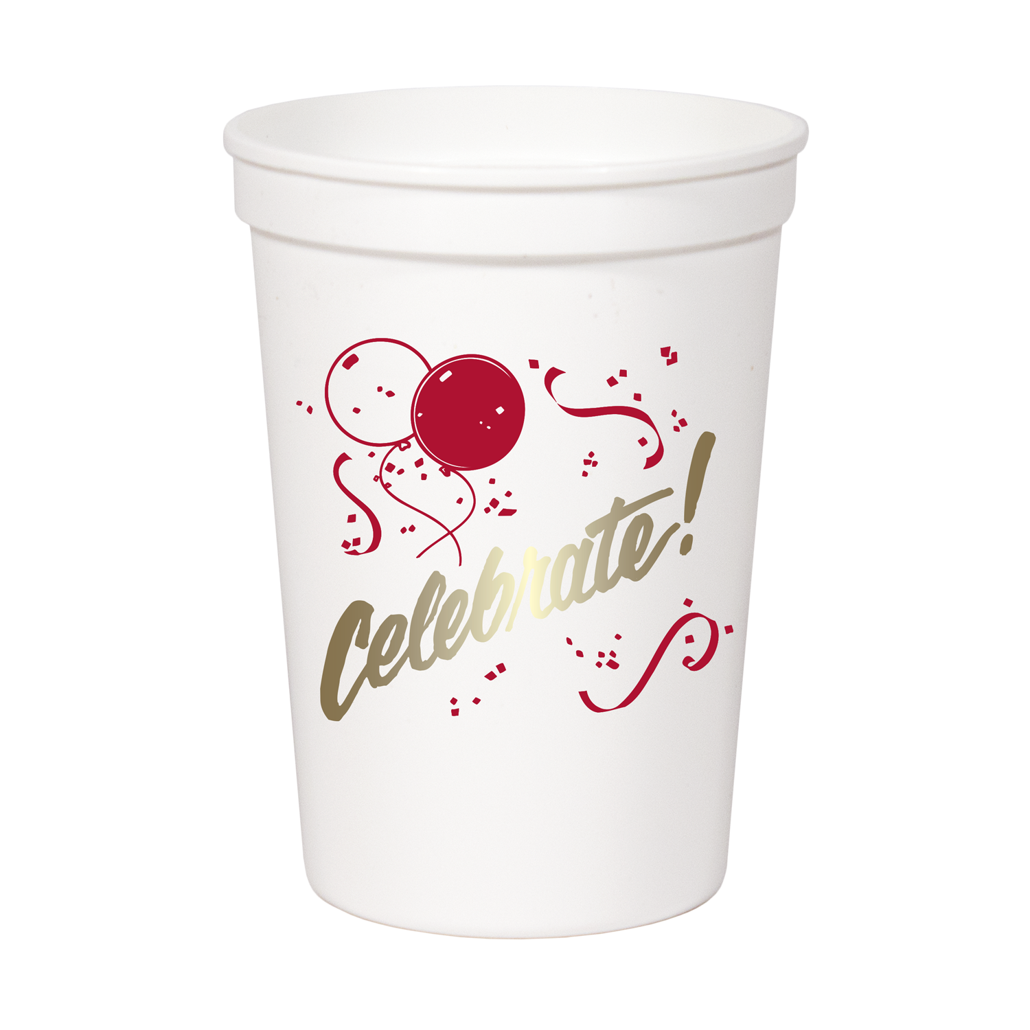 12 oz Smooth White Stadium/Souvenir Cup