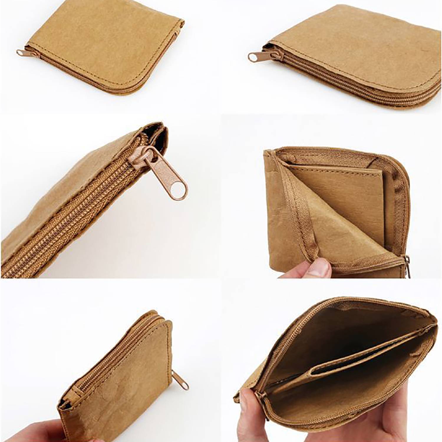 Custom simple ultrathin Tear-Resistant kraft paper Wallet 1