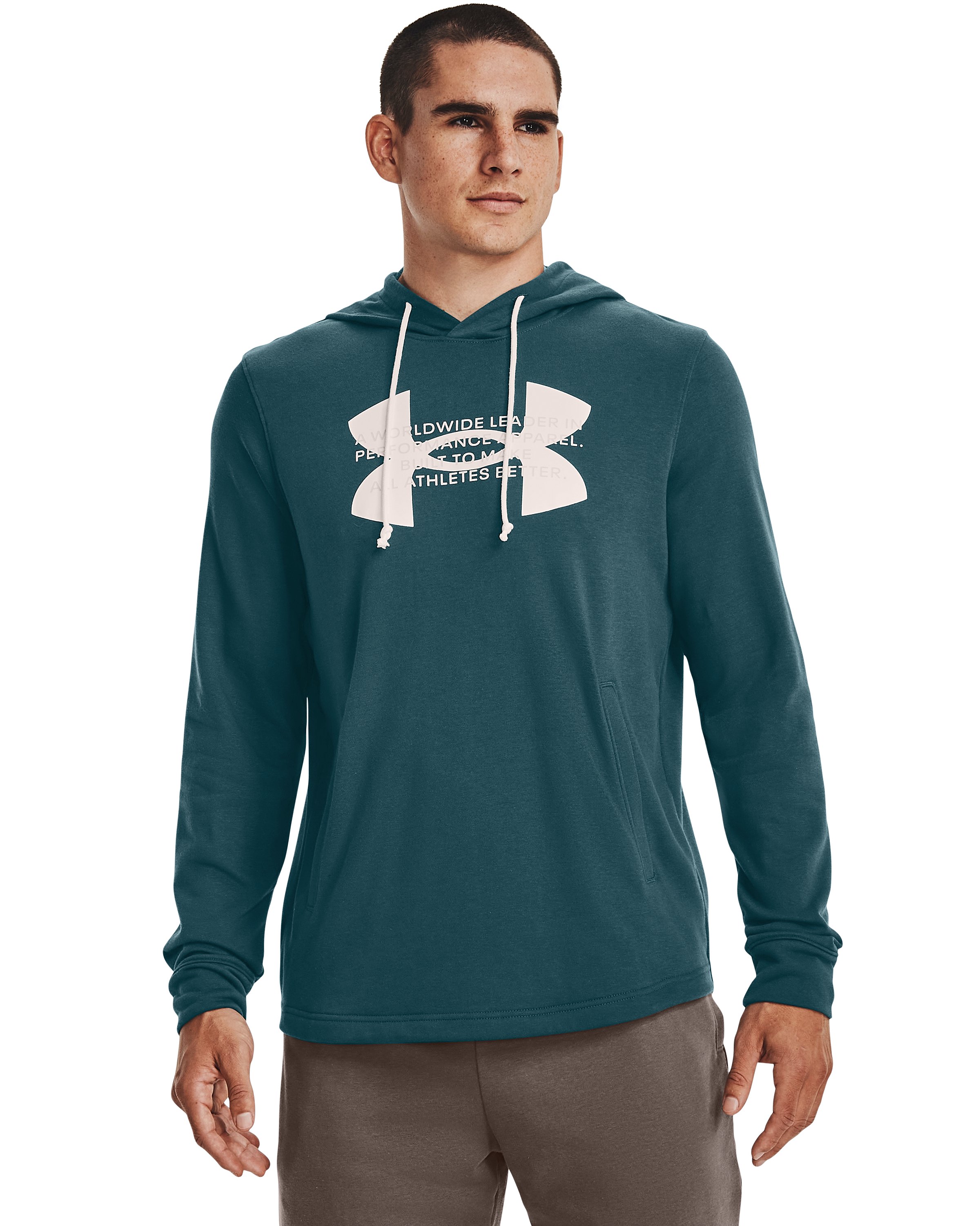 UA Rival Terry Logo Men's Hoodie 4
