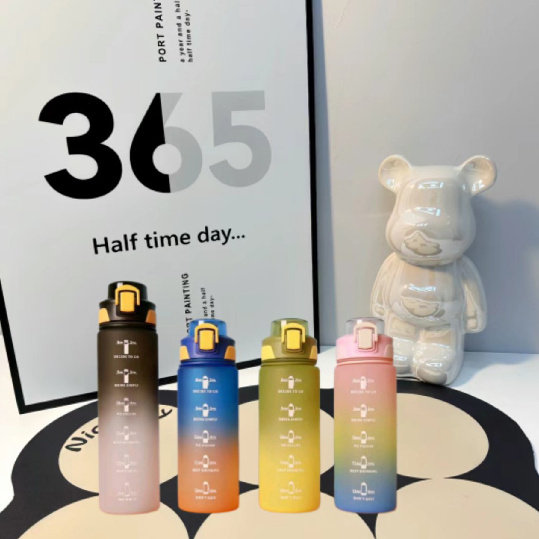 Plastic Large Capacity Portable Sports Water Bottle 6