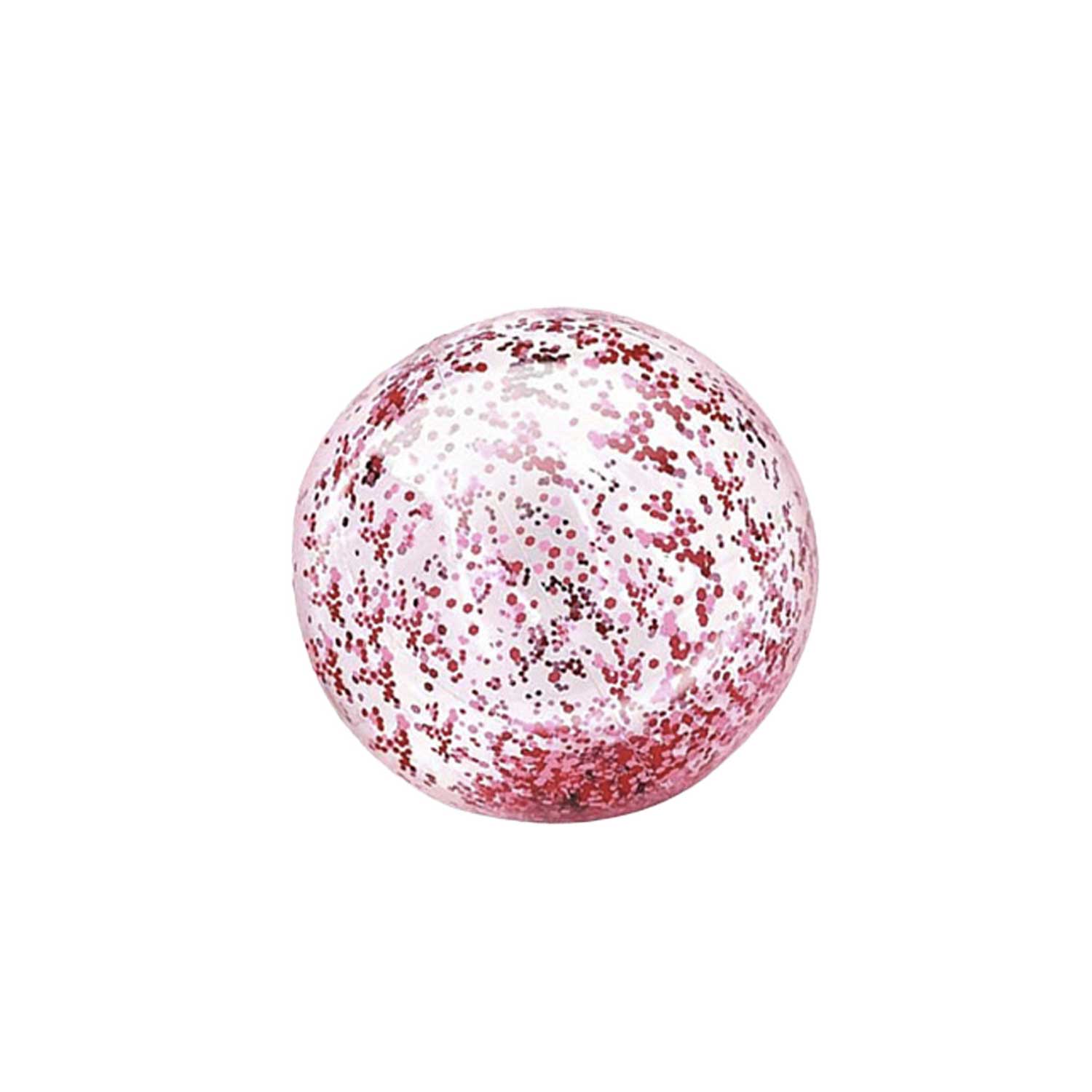 16/24in PVC Inflatable Beach Ball - Transparent Glitter Toy 17