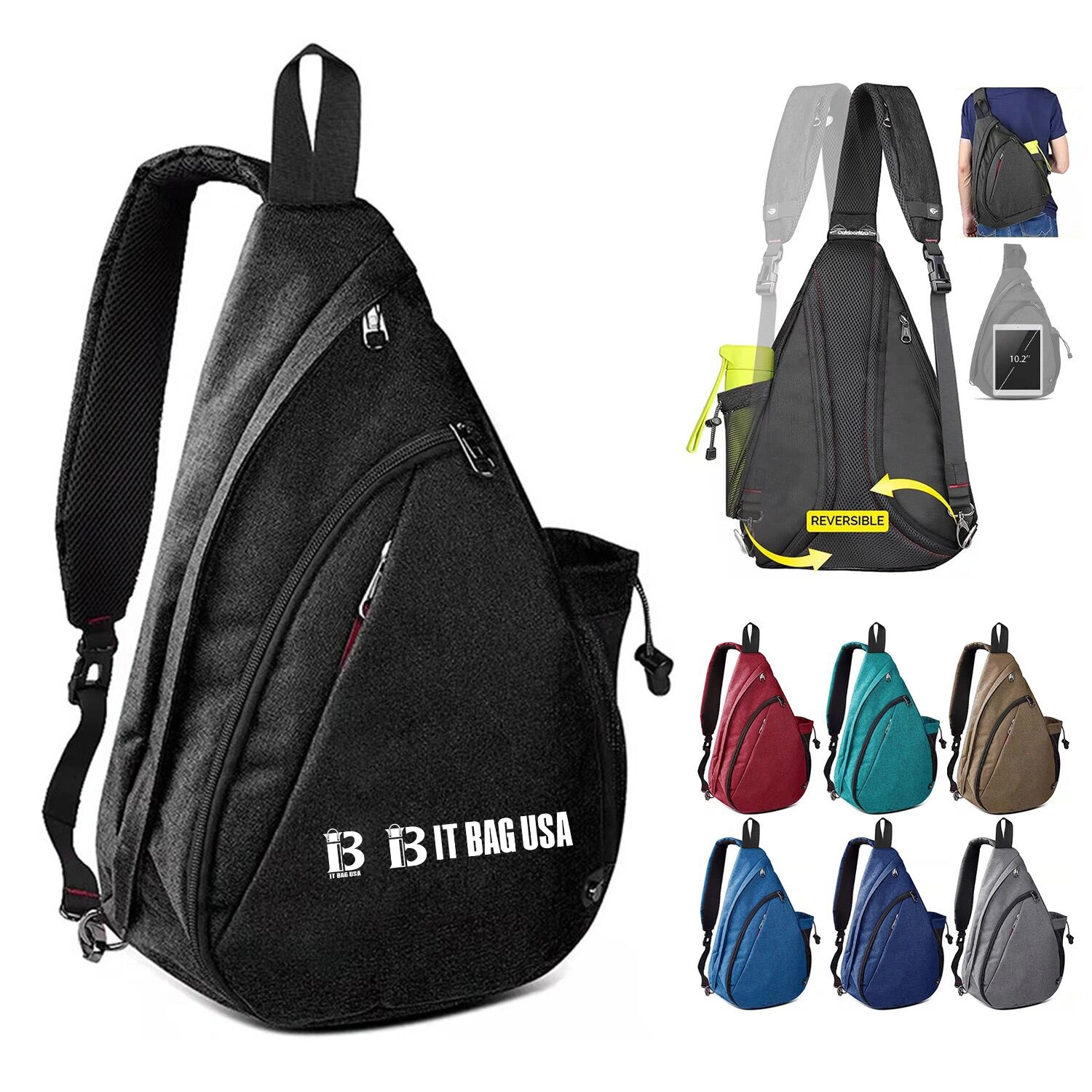 Sport Sling Bag w/ Bottle Pocket 2