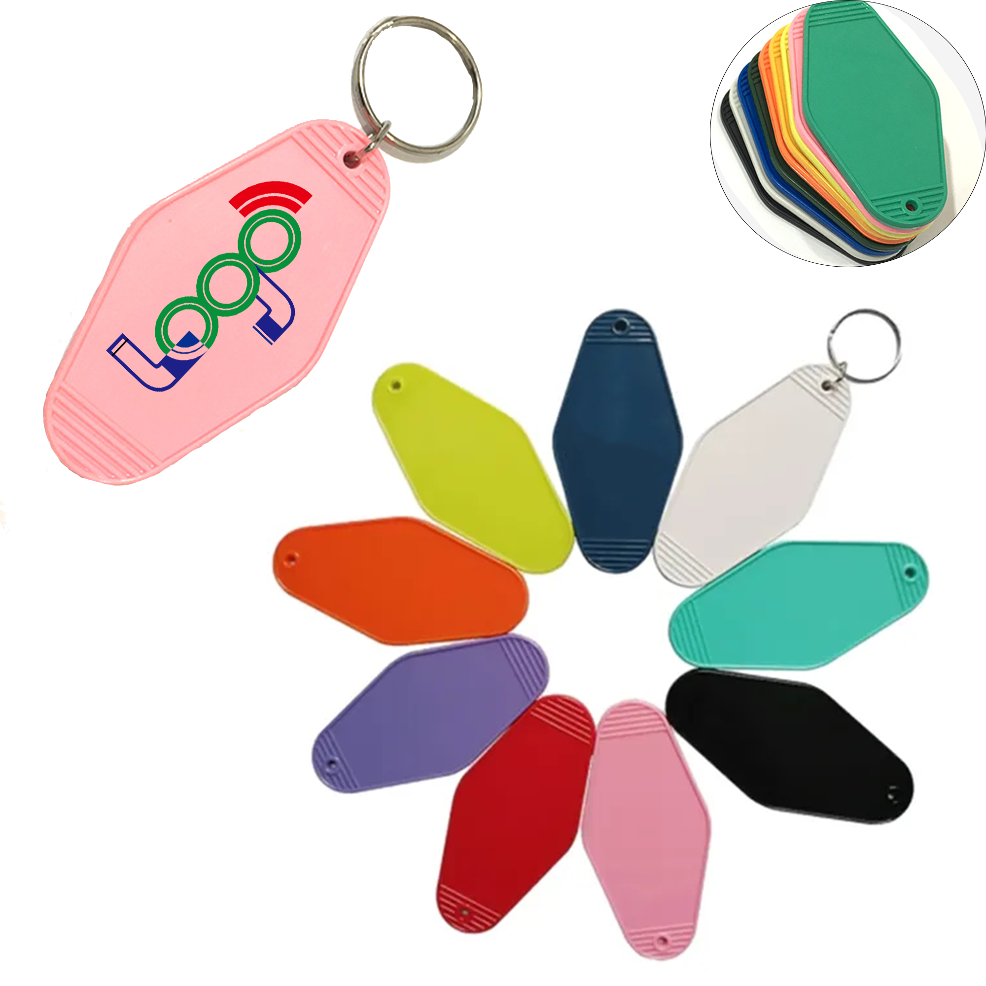 Vintage Motel Keychains Tag 2