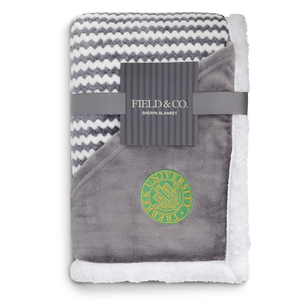 Field & Co.® Chevron Striped Sherpa Blanket 143