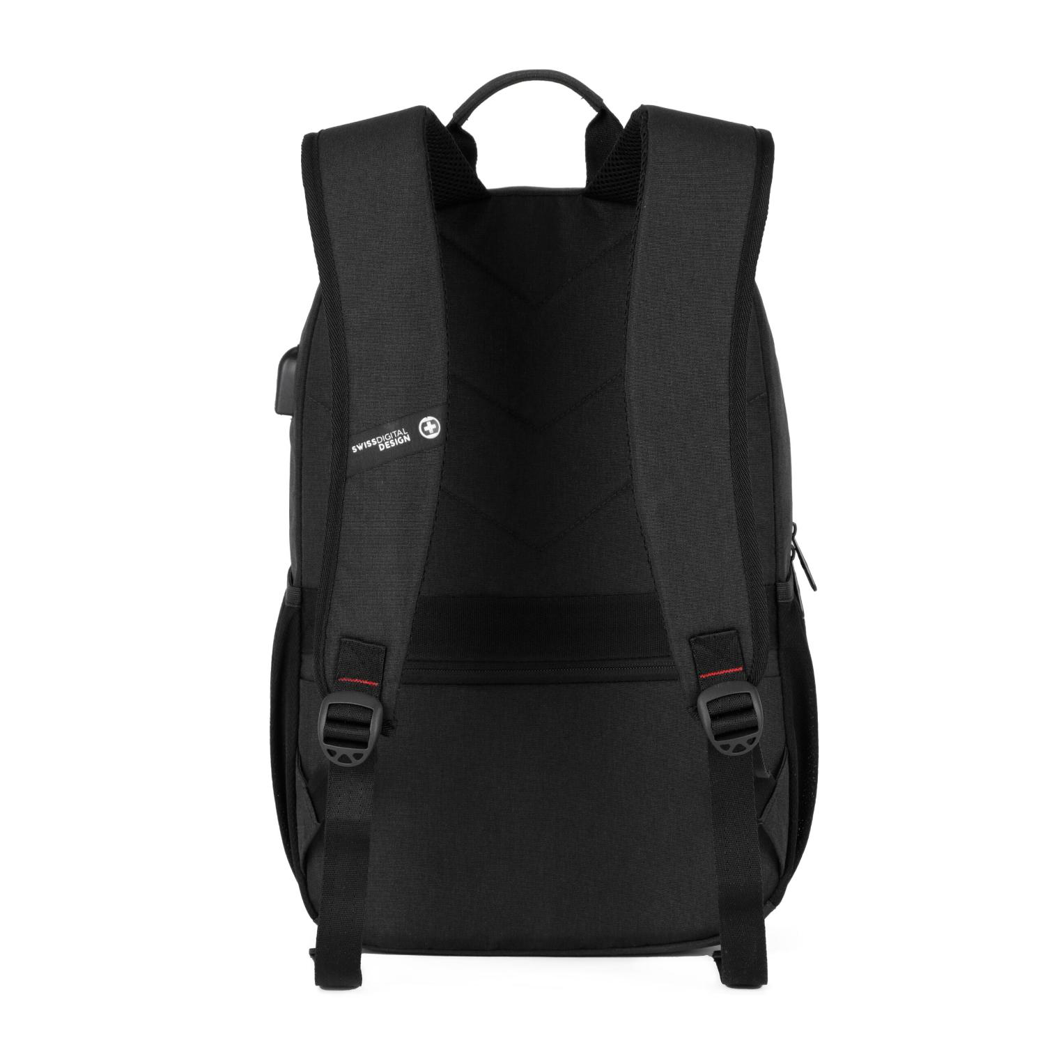 SwissDigital® ARBON RFID Travel Business Backpack 8
