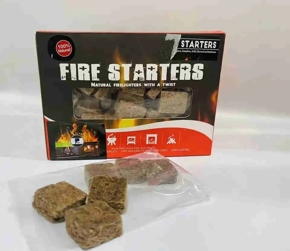 Brown Fire Starter Square BBQ 3