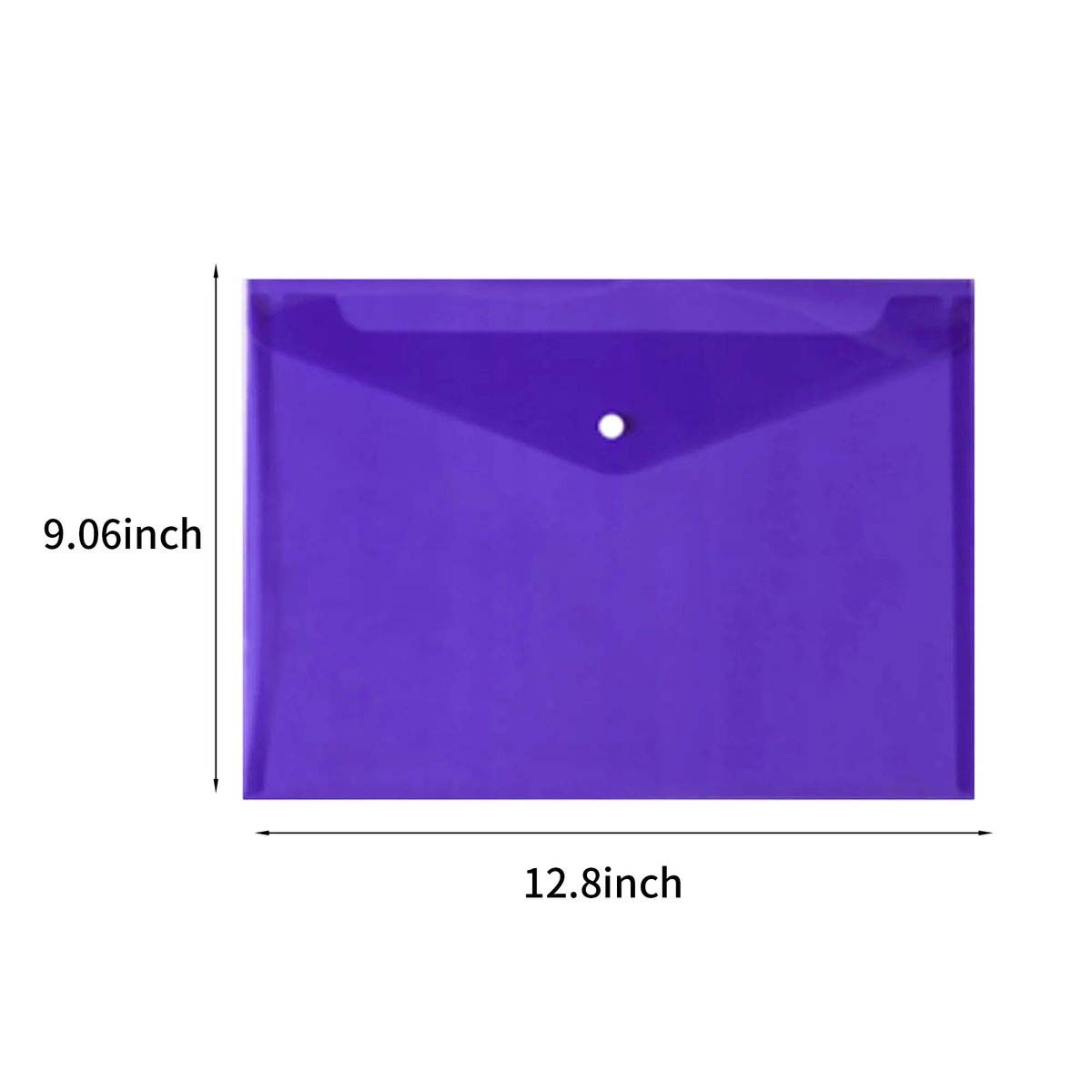 PP Snap Document Folder Transparent A4 Storage 10