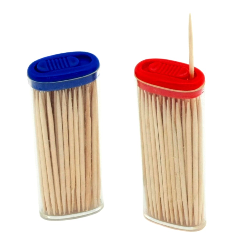 Pocket Toothpicks - Bamboo 120 Pack 2