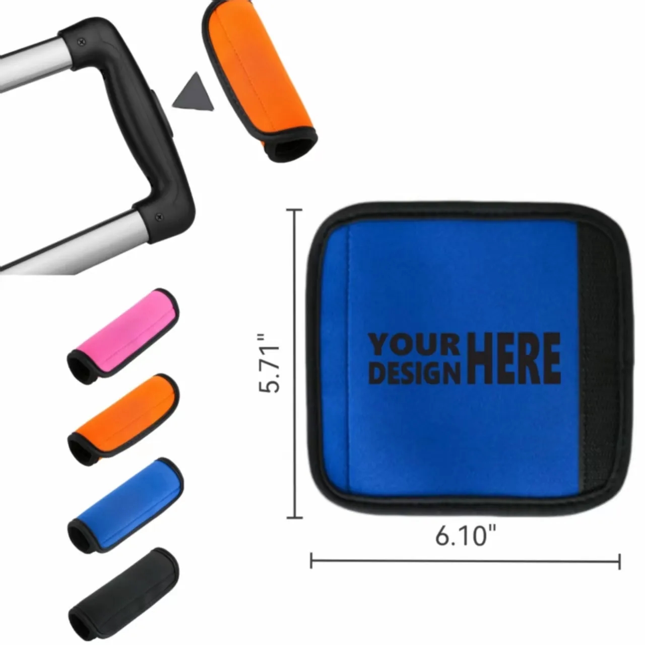 Custom Luggage Handle Cover - Trolley Grip Protector 2