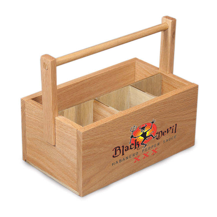 Condiment Caddy Basket 4 slot with Handle