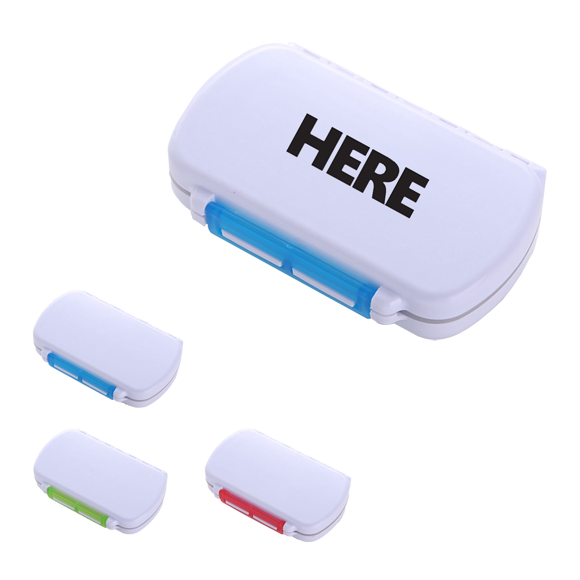 Portable 6-Compartment Pill Divider Box 4