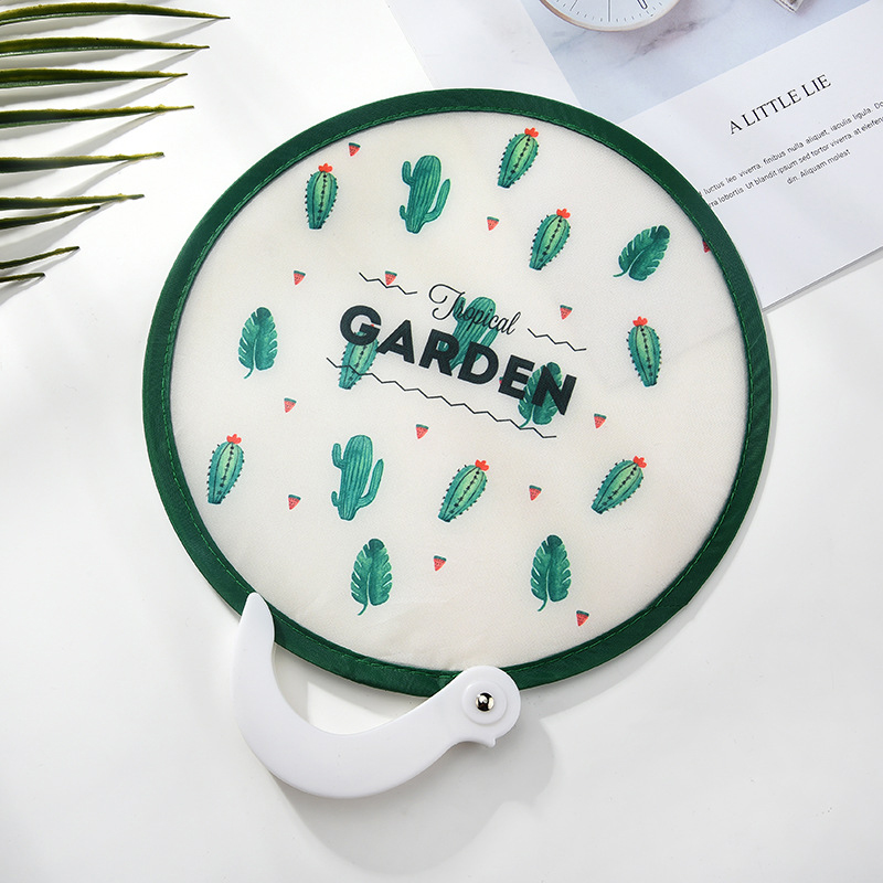 Japanese Style Handheld Round Folding Fan 9
