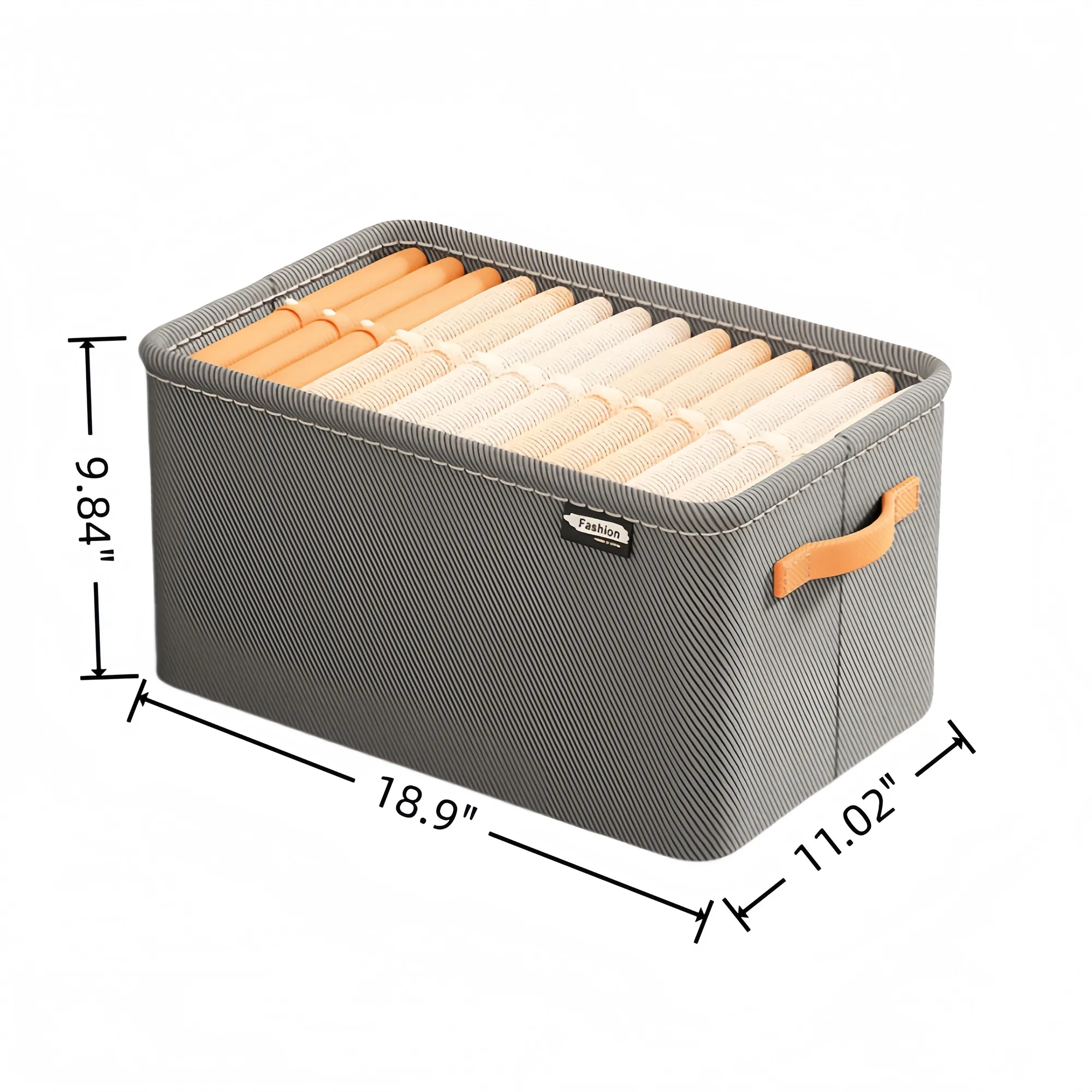 Thickened Fabric Storage Basket For Clothes Pants Home Dorm 2