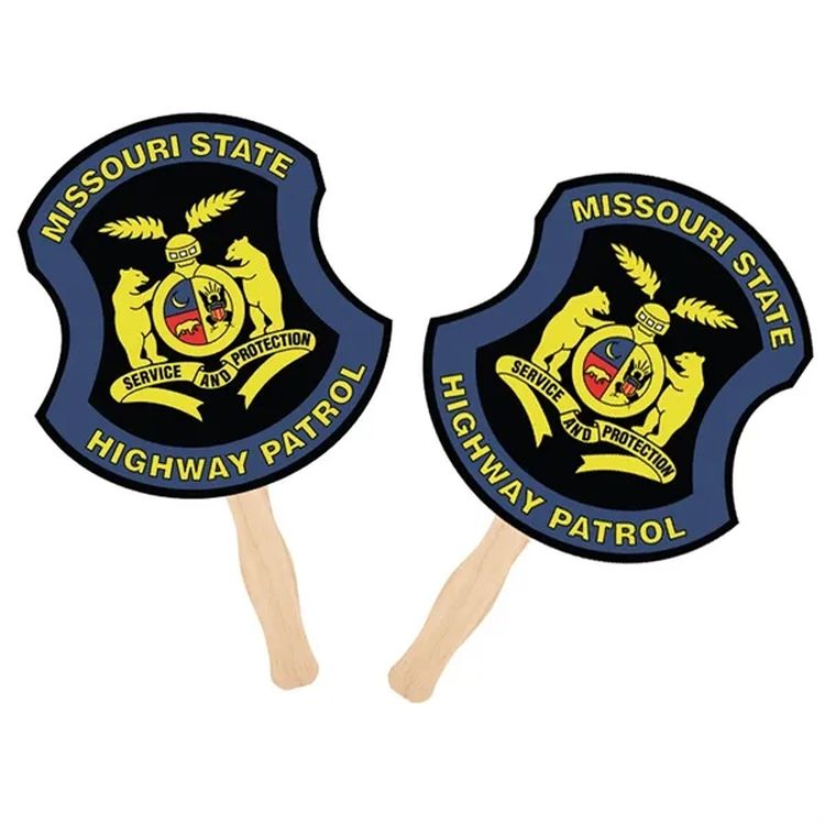 Custom Shaped Wooden Hand Fan 2