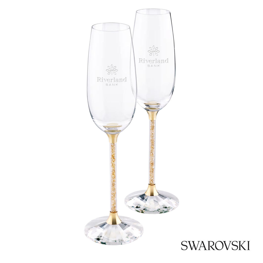 Swarovski® Crystalline Toasting Flutes (Set of 2) 9