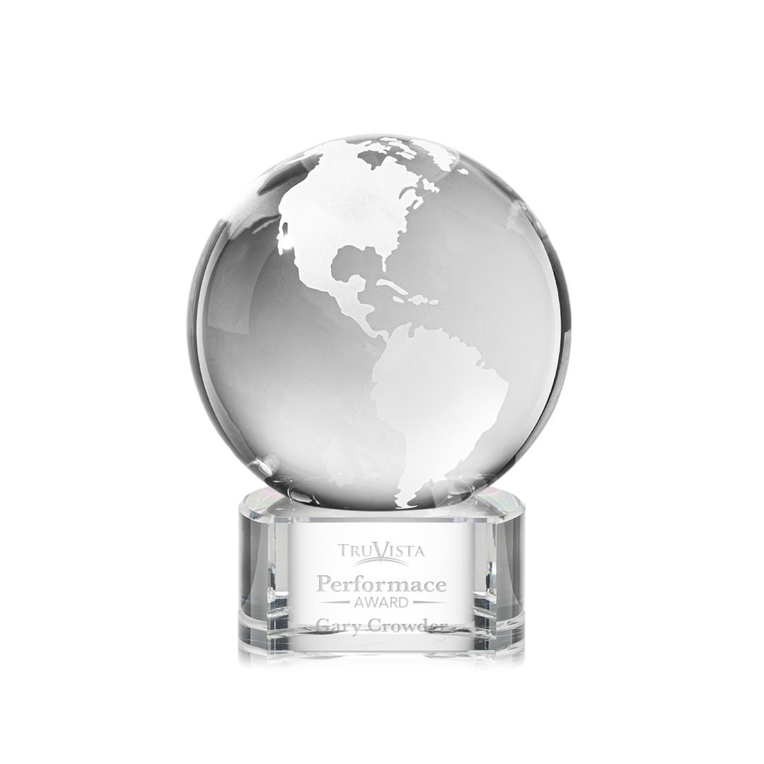 Globe Award on Paragon Base - Clear 14