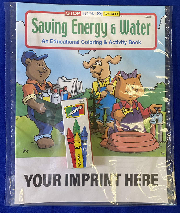 COLORING SET - Saving Energy and Water Coloring Book Fun Pack 2