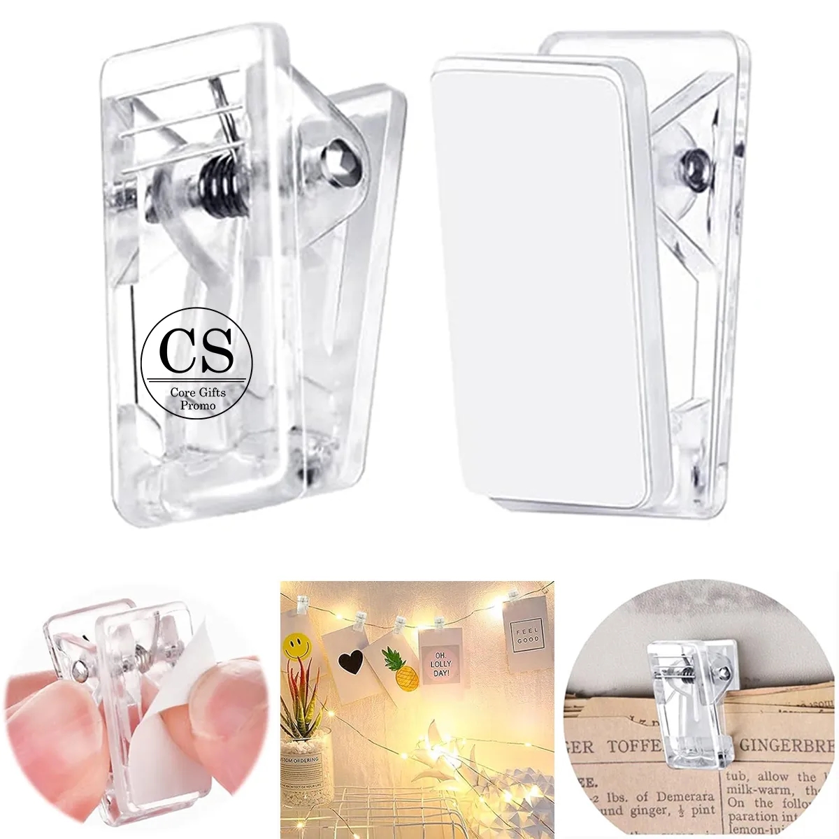 Acrylic Self Adhesive Clips 2