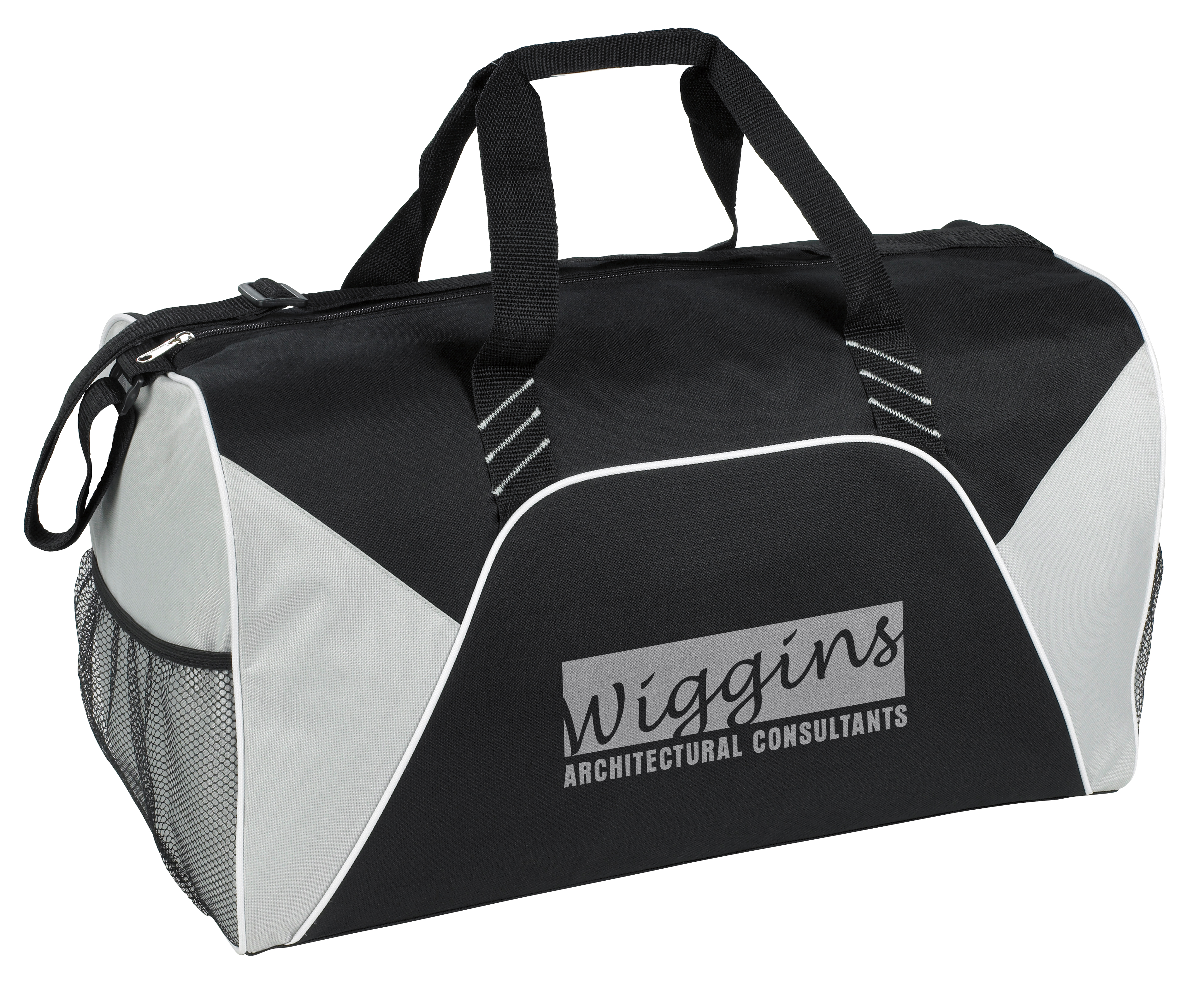 Color Panel Sport Duffel, custom duffel bag with logo imprint 7