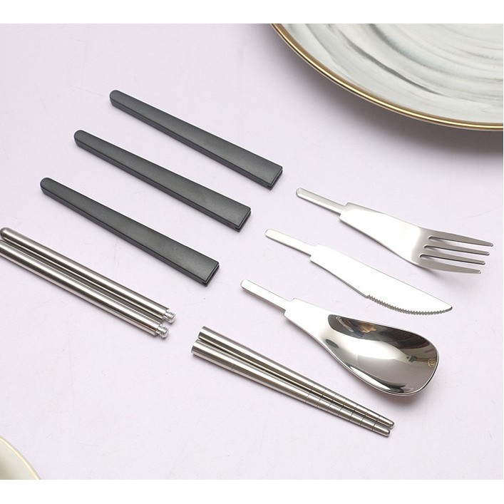 Foldable Stainless Steel Cutlery Set 3