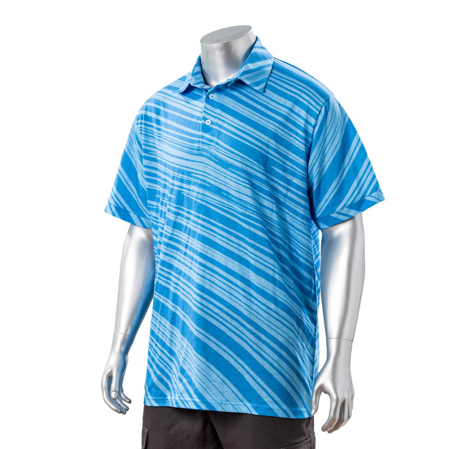 100% Cotton Full Color Reactive Digital Print Men's Polo - 5.3 oz 3