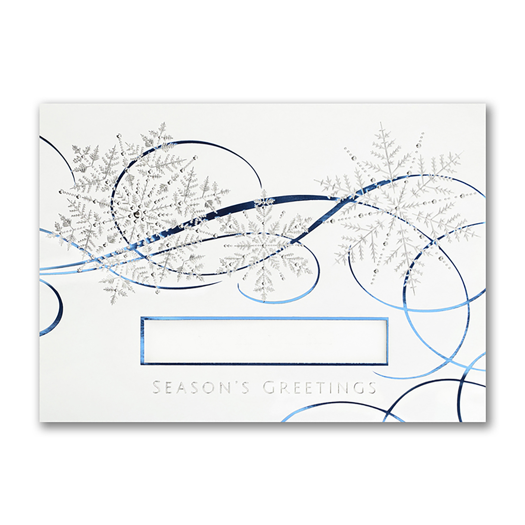 Swirling Ice Die Cut Card 2