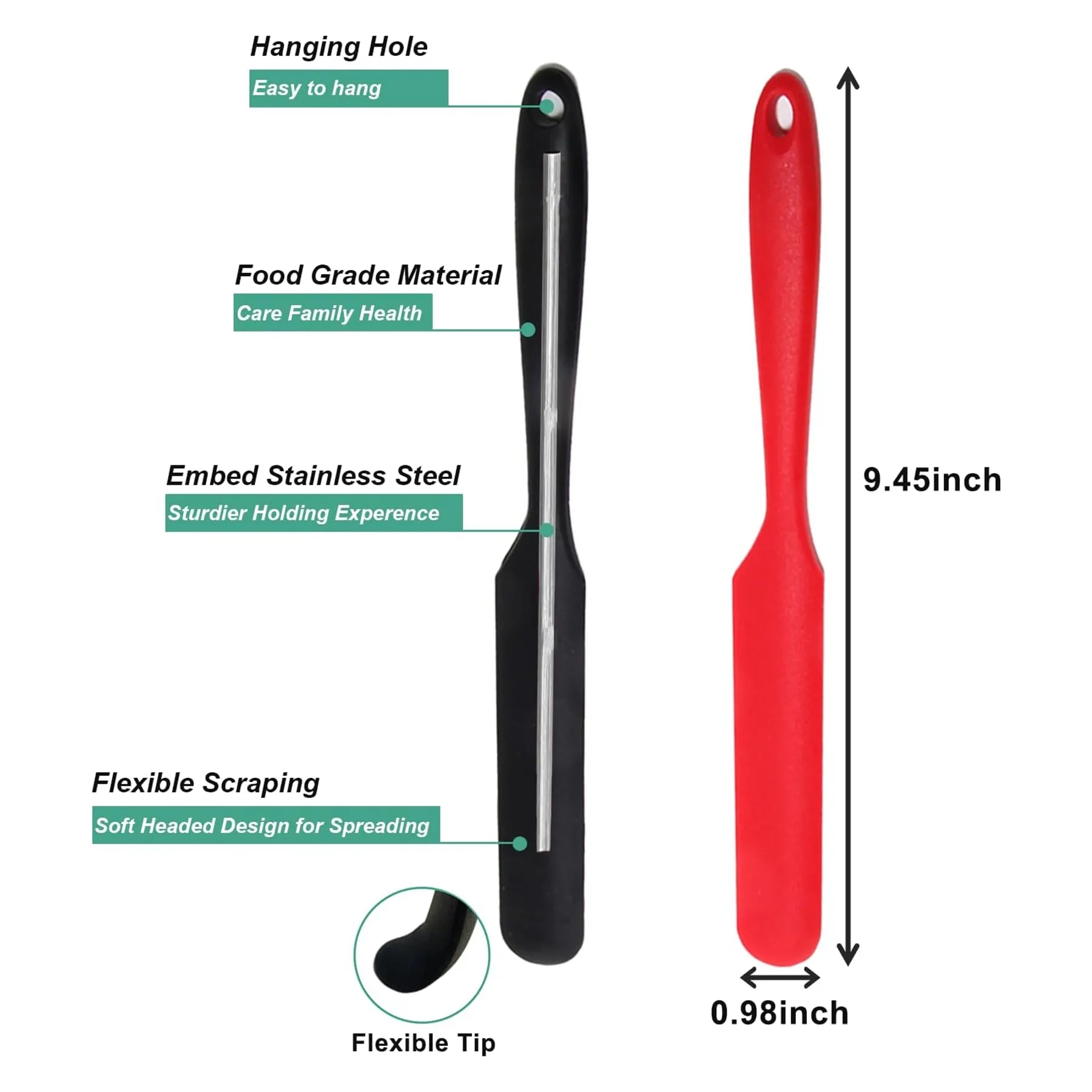 Silicone Jar Scraper With Long Handle 3